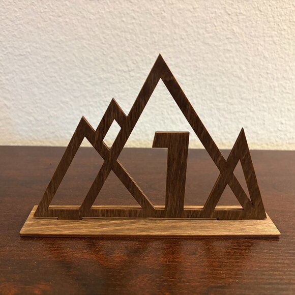 Mountain Wedding Table Numbers - Picture 1 of 3